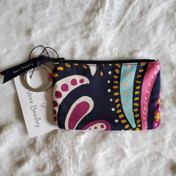 Vera Bradley Zip ID Case Painted Paisley - Picture 1 of 3
